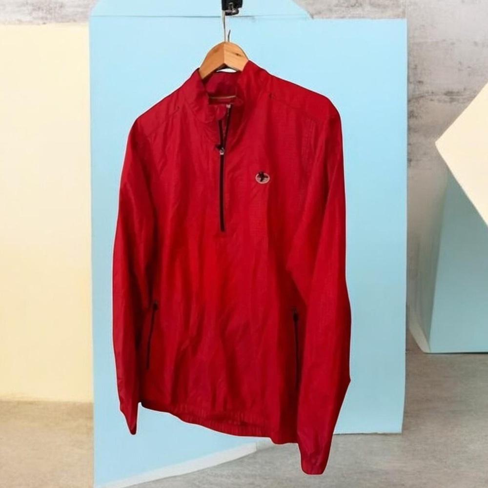 Adidas 3/4 Zip Red Pullover Sweater